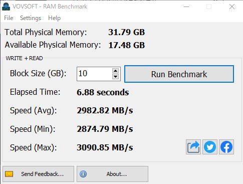 ベンチマーク(DDR4-2400 -> DDR4-3200)