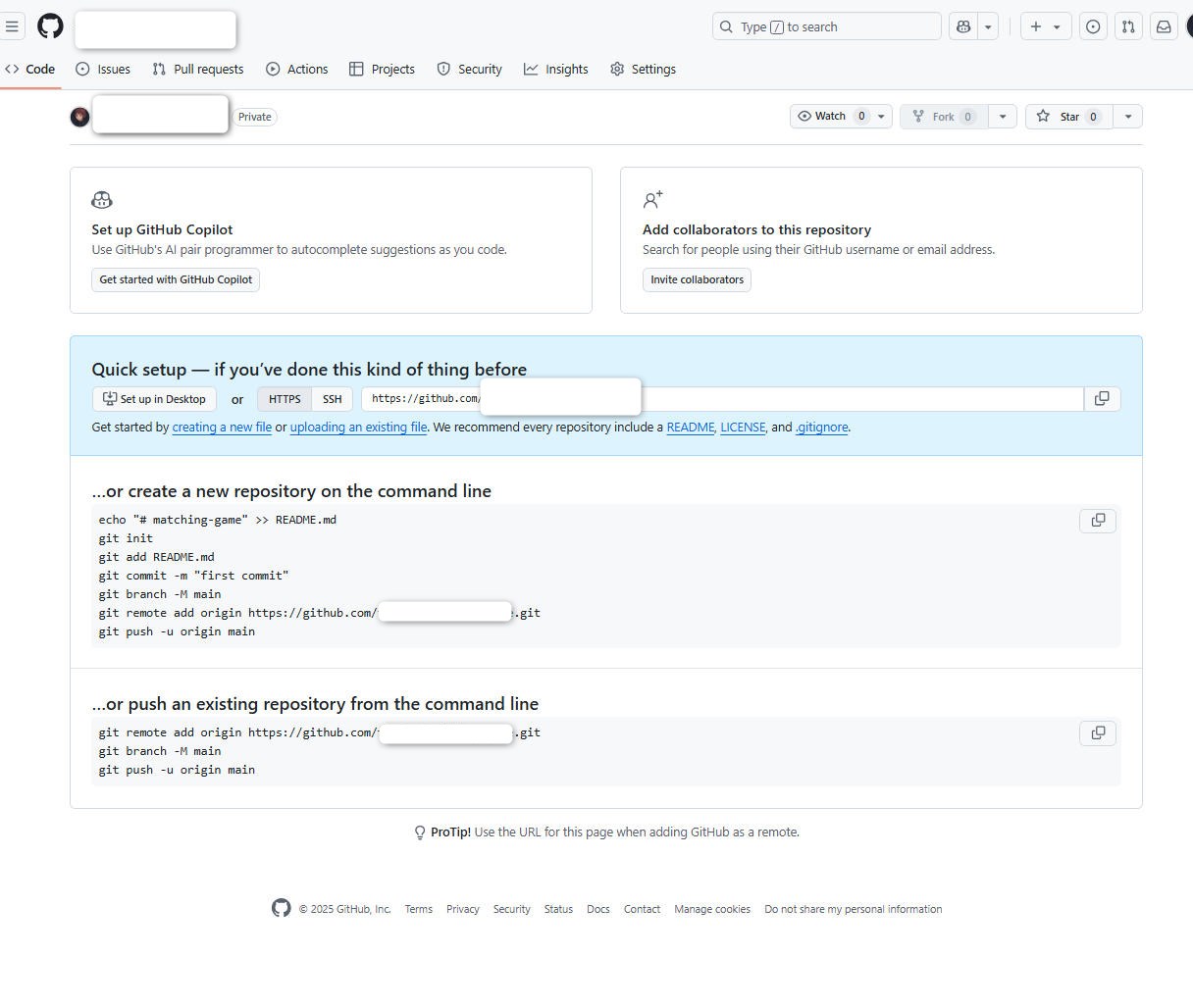 github リポジトリを作成