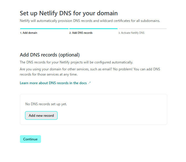 NetlifyのDNS設定
