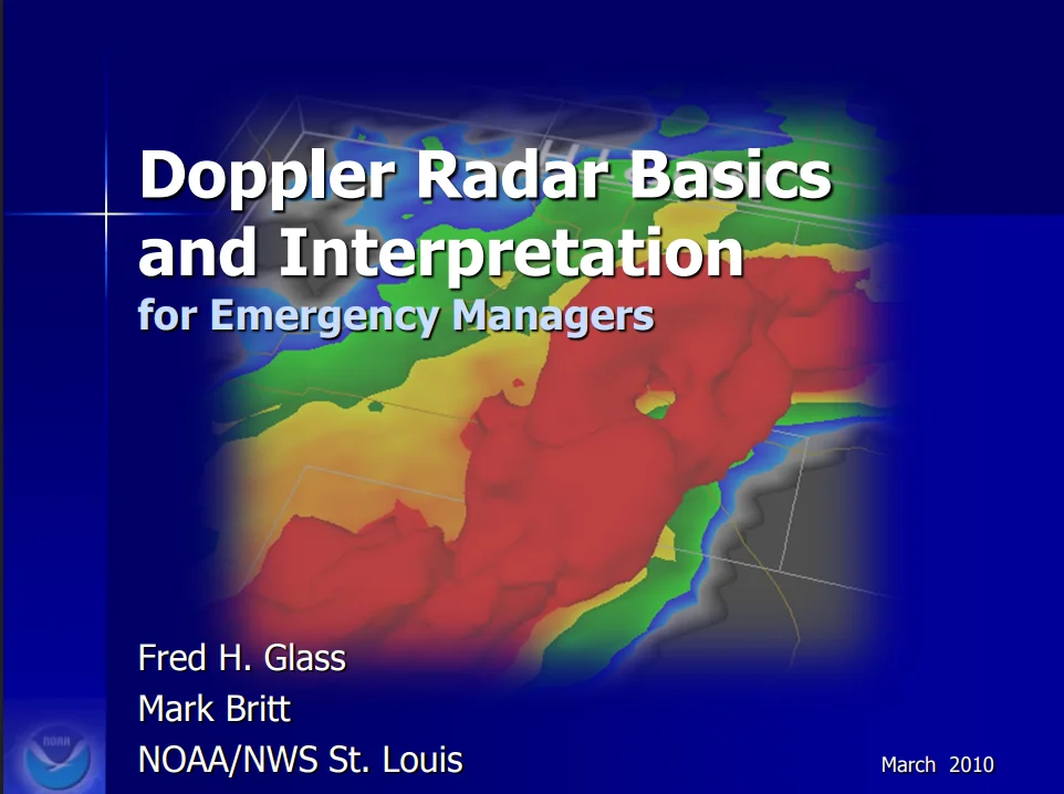 Doppler Radar Basics and Interpretation