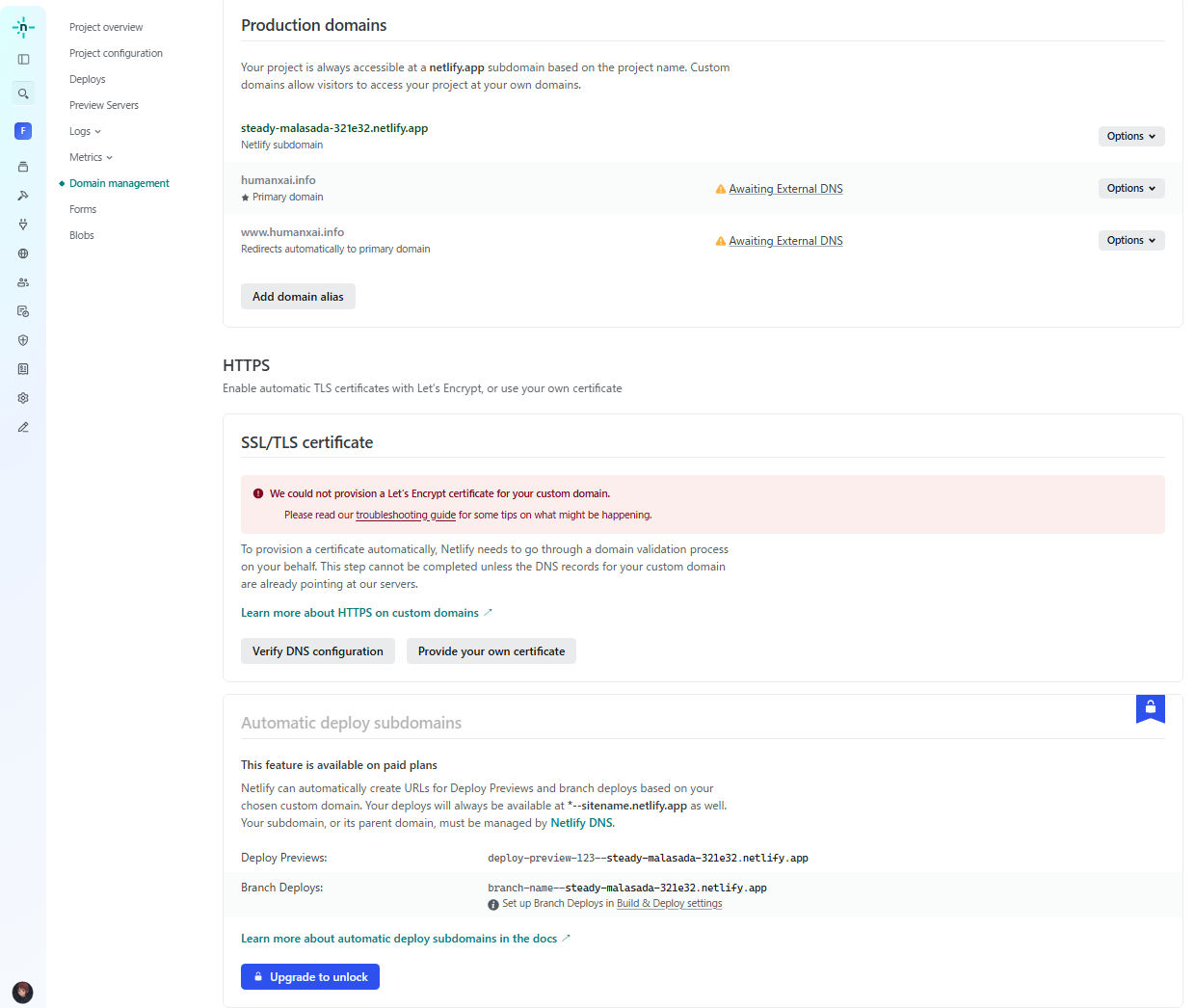 NetlifyのDNS設定